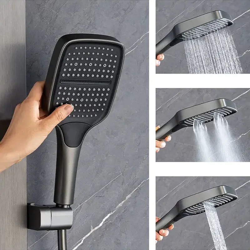 3 Tombol Fungsi Pilih Square Rain Hand Shower Head