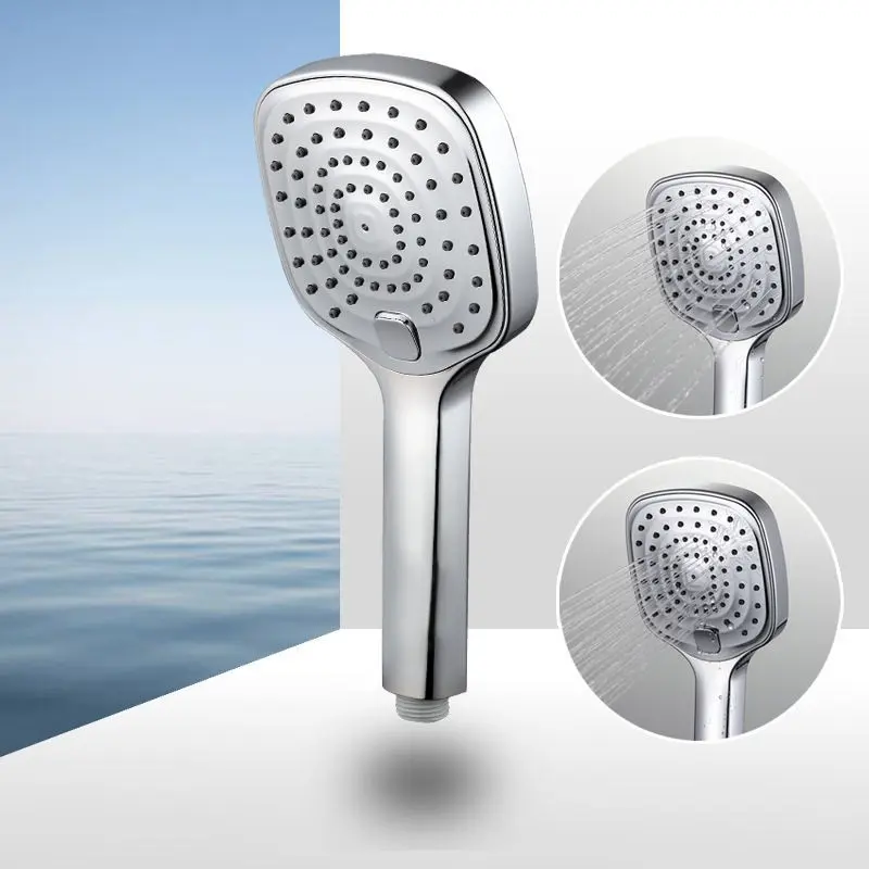 ABS Chrome Shower Kepala karo Tombol Pilih Shower