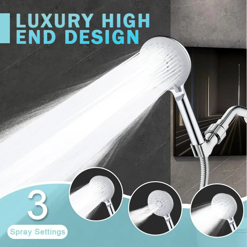 Kepala Pancuran Self-Cleaning sing Kuat kanthi Nozzle Anti-Clog sing Bisa Dicopot