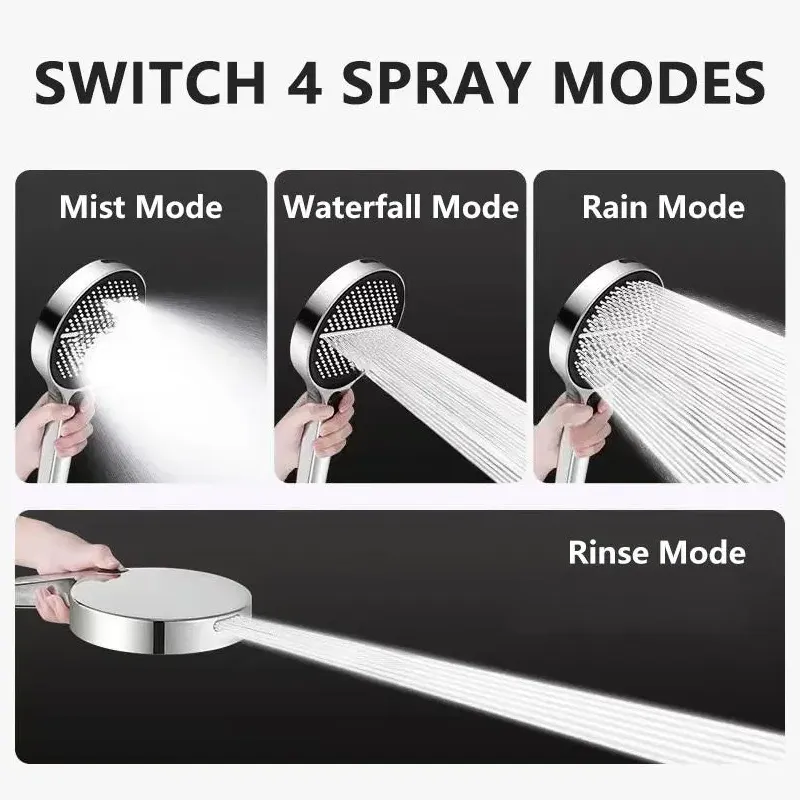 Tombol Push Switch Pancuran Genggam Multi-fungsi